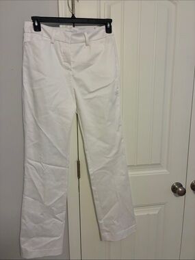Liz Claiborne White Emma Slim Dress Pants